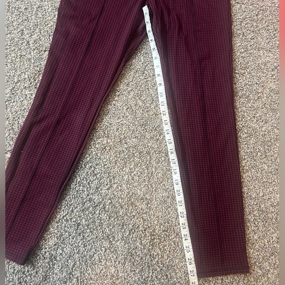 FADED GLORY STRETCH ANKLE PANTS BURGUNDY AND NAVY BLUE HOUNDSTO SIZE 12-14 XL - Picture 5 of 6